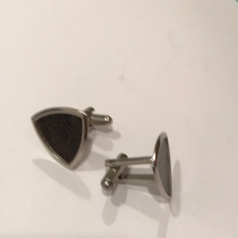 Vintage silver toned cuff links